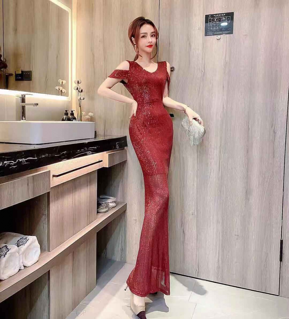 Host queen evening dress noble long long dress