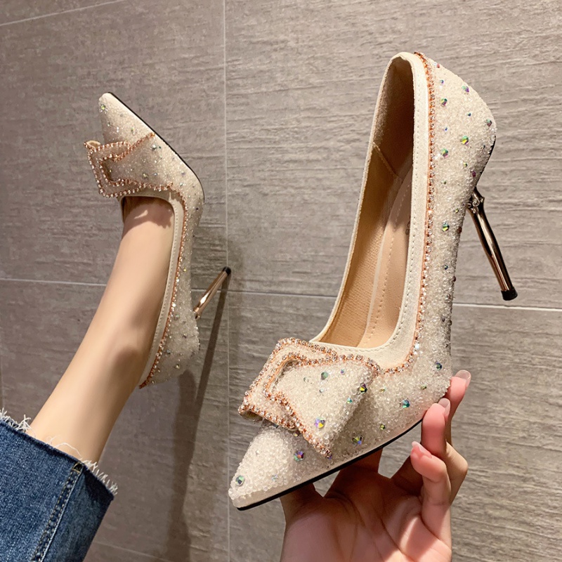 Sexy all-match shoes pointed high-heeled shoes for women
