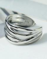 Antique silver personality Korean style ring for women