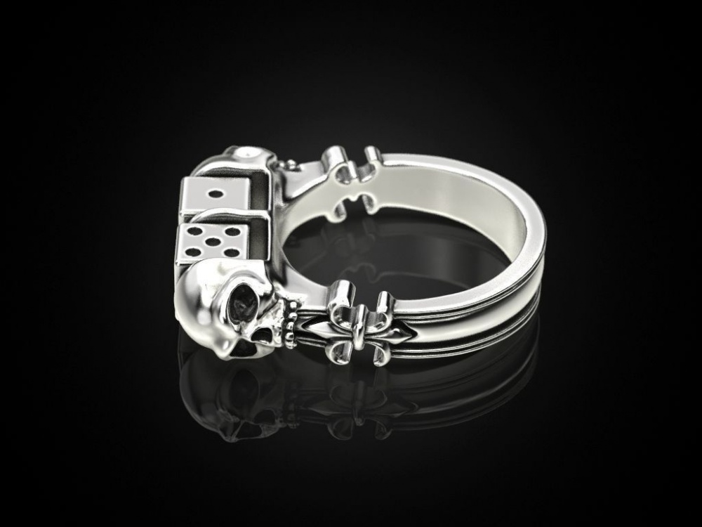 Double color Punk style creative European style ring