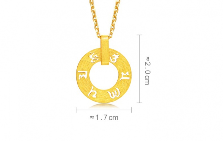 Gold necklace pendant accessories for women