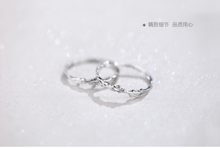 Simple personality adjustable sweet style ring for women