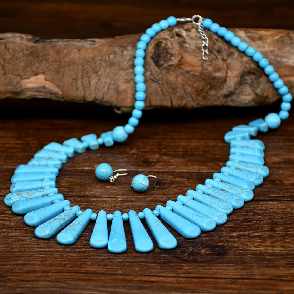 Tassels necklace earrings a set for women