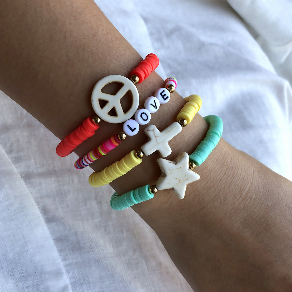 Beads star accessories European style couples bracelets