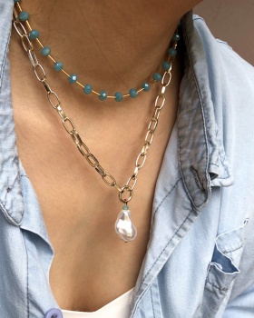 Crystal necklace chain clavicle necklace for women