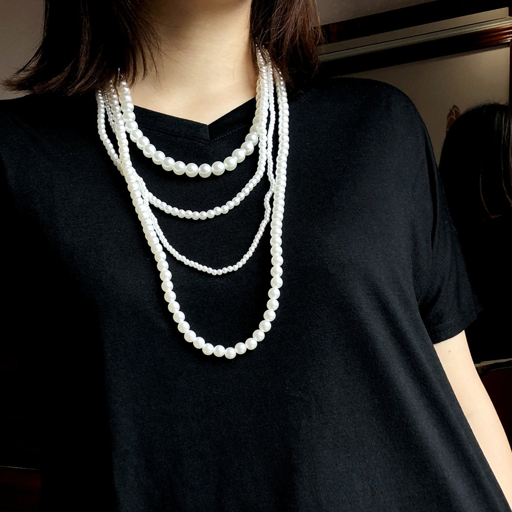 Multilayer national style pendant necklace for women