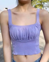 Sling pleated sexy vest small elegant wrapped chest tops