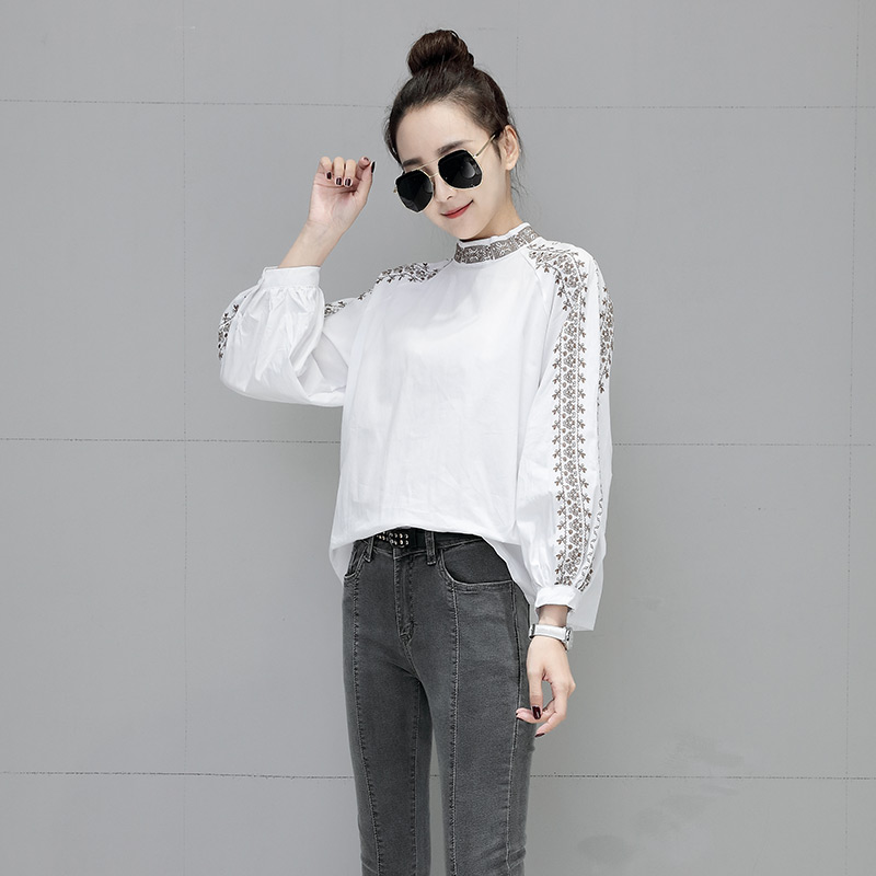 Spring European style shirt loose tops for women