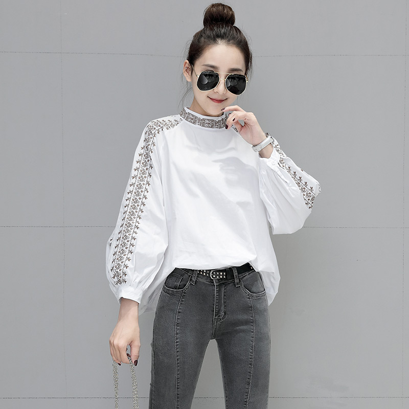 Spring European style shirt loose tops for women