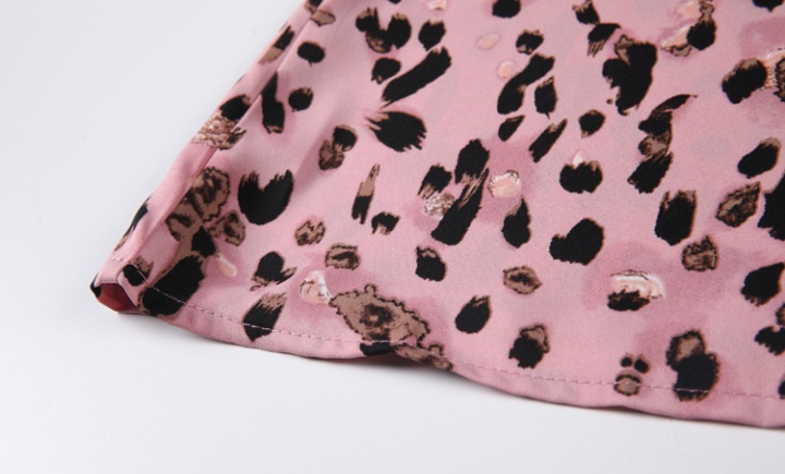 Leopard long sleeve sexy bandage slim dress for women