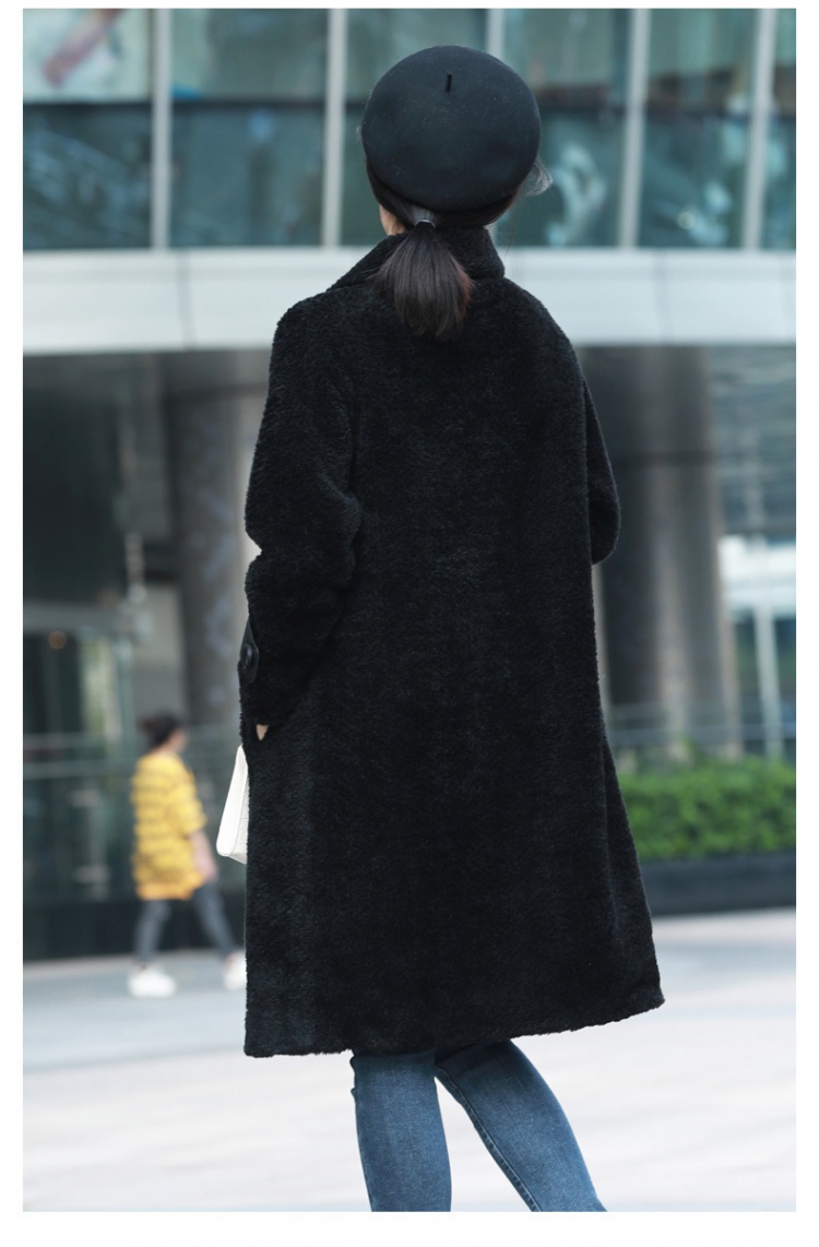 Autumn and winter fur coat woolen coat