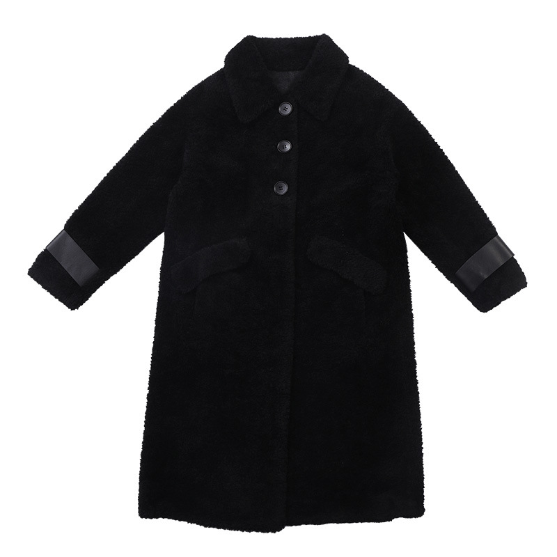 Autumn and winter fur coat woolen coat