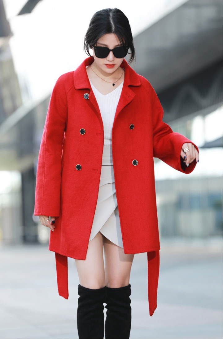 Lambs wool Korean style fur coat wool winter coat
