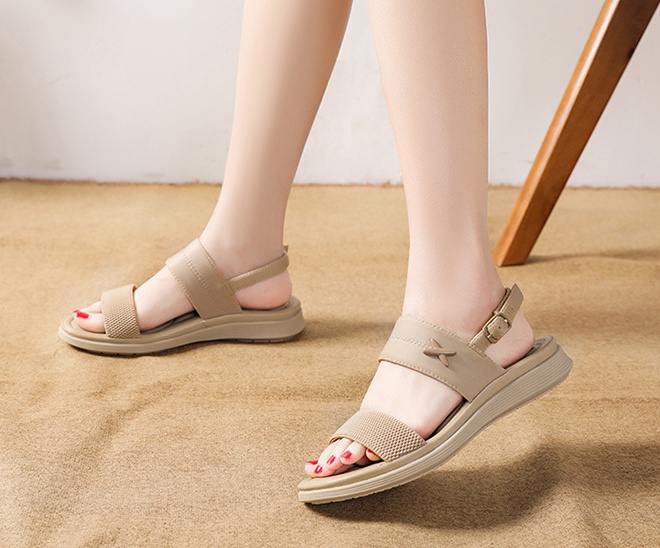 Casual large yard sandals summer flattie for women