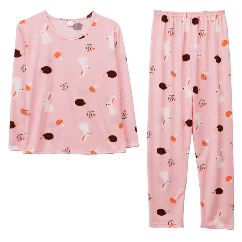 Autumn and winter long pants pajamas a set for women