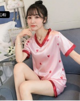 V-neck thin homewear pajamas 2pcs set for women