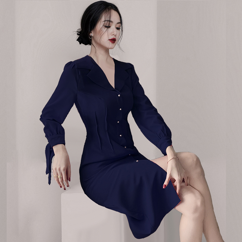Spring France style commuting temperament dress