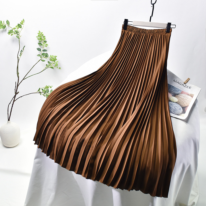 Spring and summer large yard pleated skirt for women