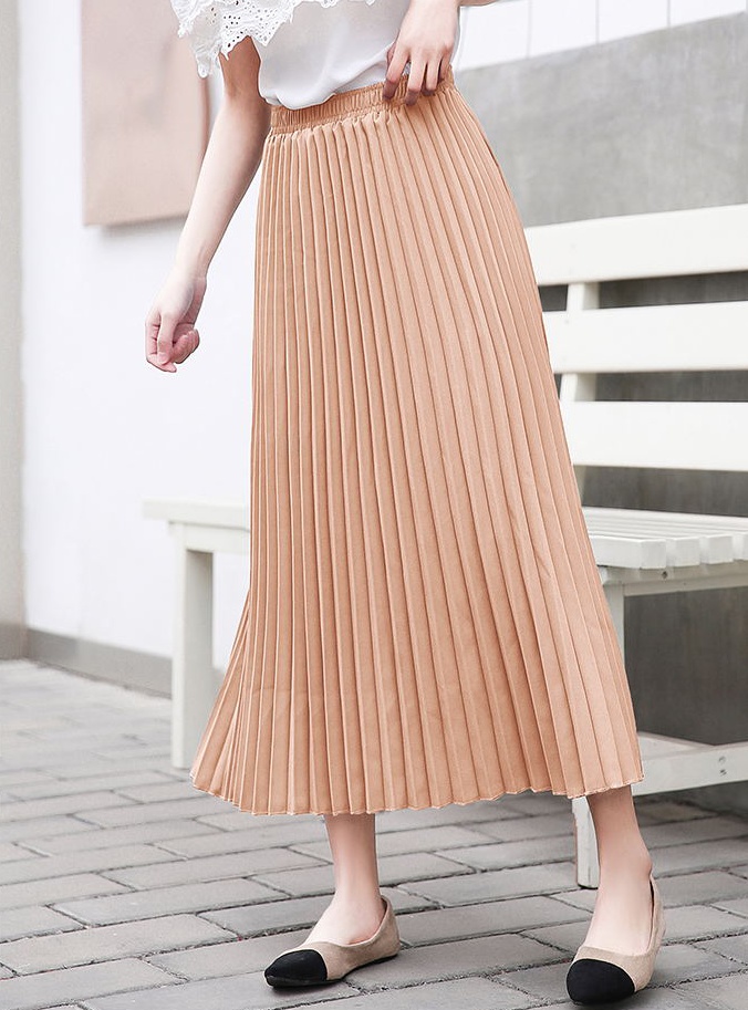 Korean style high waist large yard skirt for women