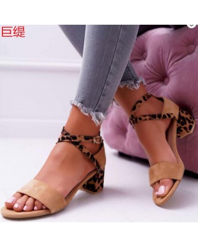 Middle-heel spring and summer sandals for women