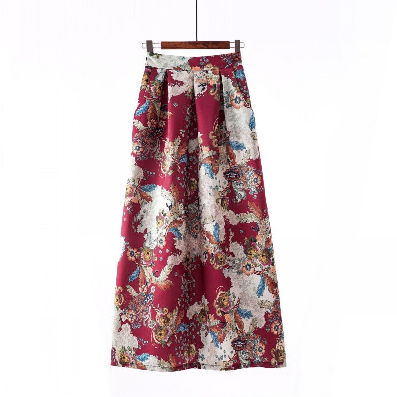 European style long skirt skirt for women