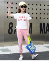 Girl Korean style big child summer T-shirt 2pcs set