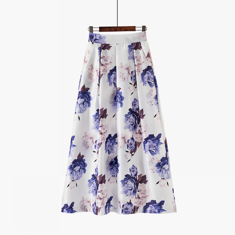 European style big skirt skirt spring and autumn long skirt