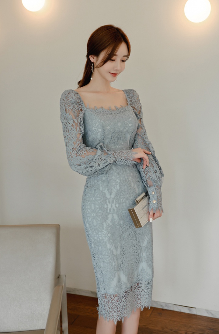 Korean style spring temperament slim dress for women