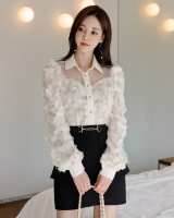 Korean style shirt lapel skirt 2pcs set for women