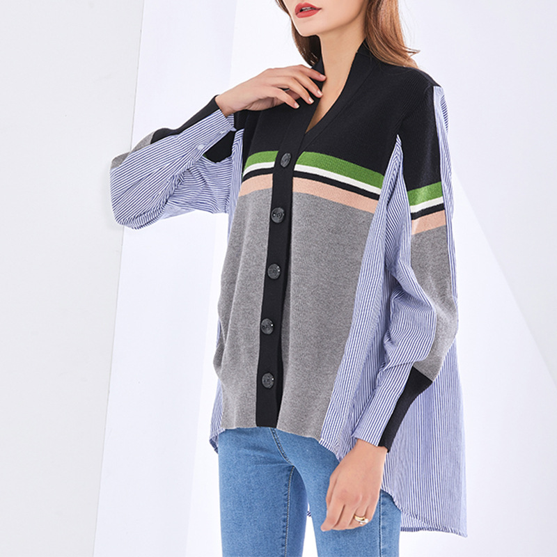 Casual winter single-breasted shirt for women