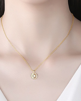 Simple inlay zircon necklace fashion clavicle necklace