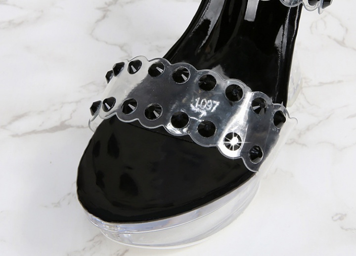 Summer transparent rhinestone Korean style shoes