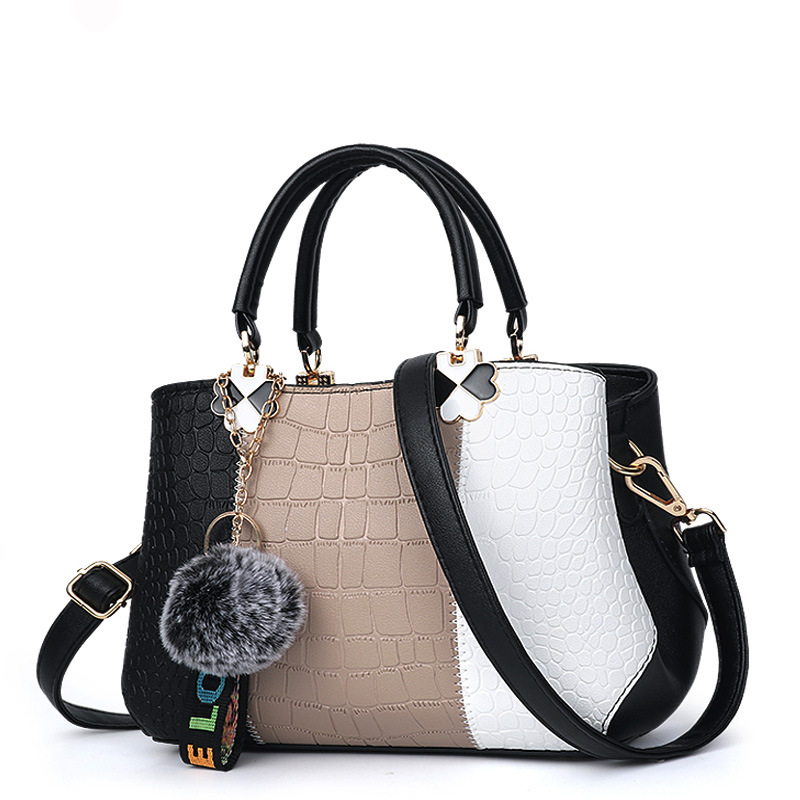 Stone pattern messenger bag handbag for women