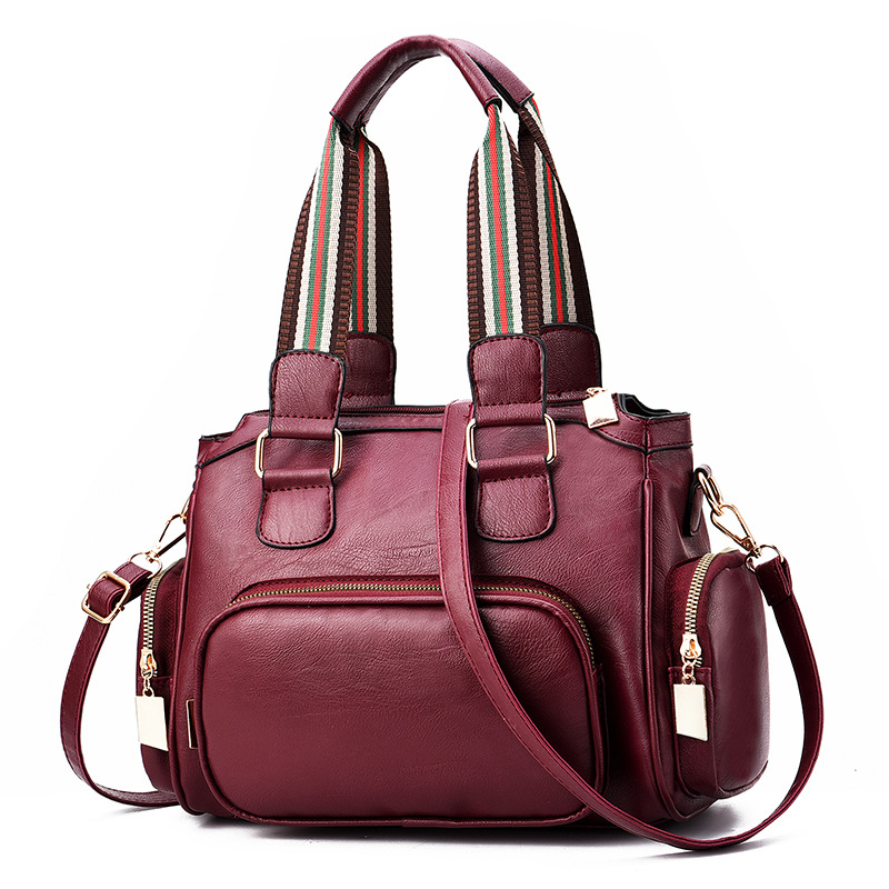 Buff all-match shoulder bag high capacity handbag for women