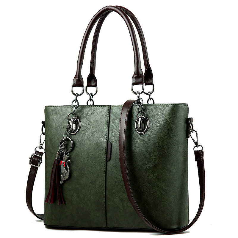 High capacity tassels handbag European style retro bag