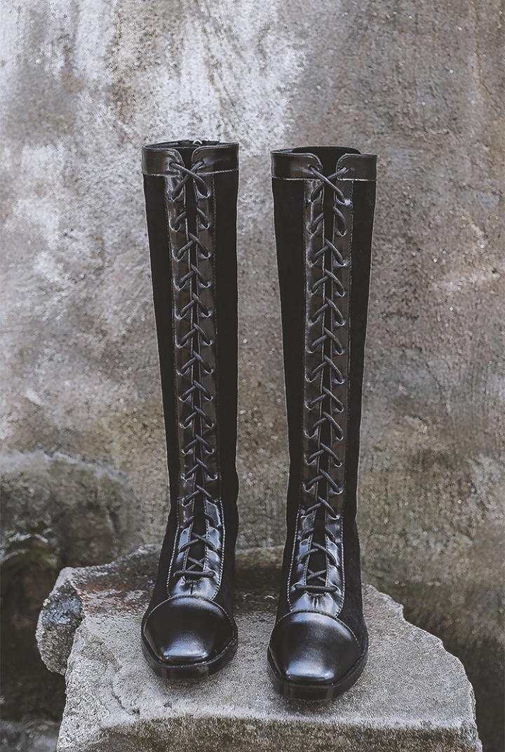 Thick frenum boots locomotive thigh boots for women