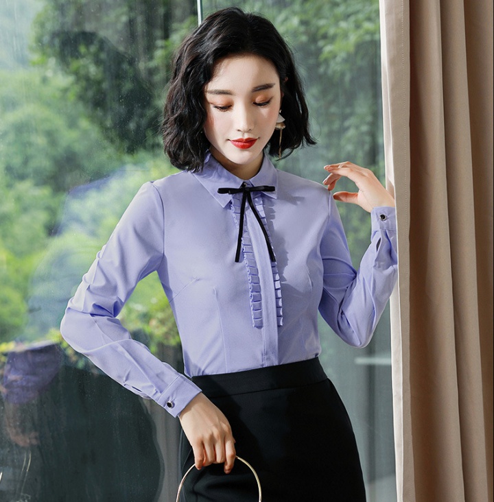 Fashion work clothing Korean style shirt a set