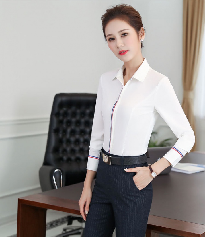 Overalls business suit long sleeve shirt for women