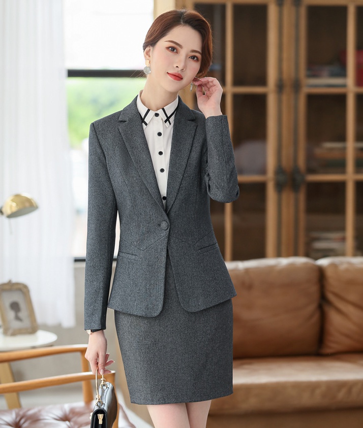 Autumn overalls profession business suit 3pcs set