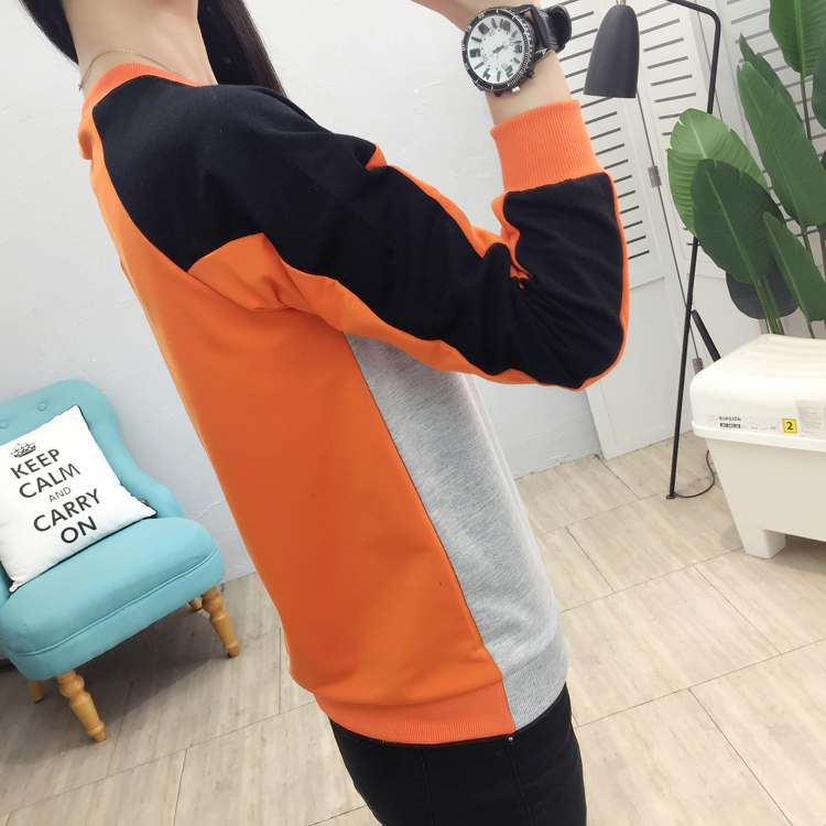 Printing pullover tops spring long sleeve T-shirt for women