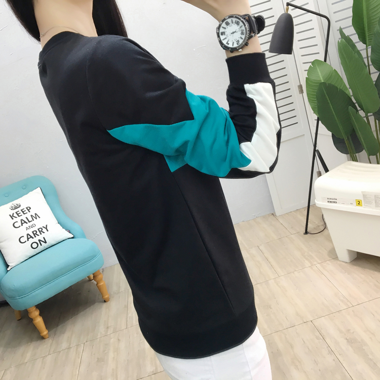 Long sleeve hoodie Korean style tops for women