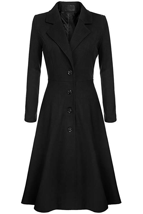 Autumn and winter windbreaker fashion woolen coat for women
