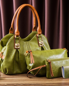 Retro diagonal package fashion handbag 3pcs set