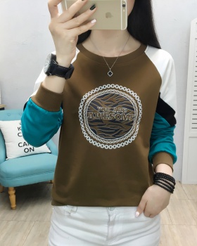 Long sleeve T-shirt round neck tops for women