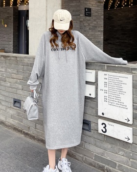 Casual Korean style loose spring fat dress