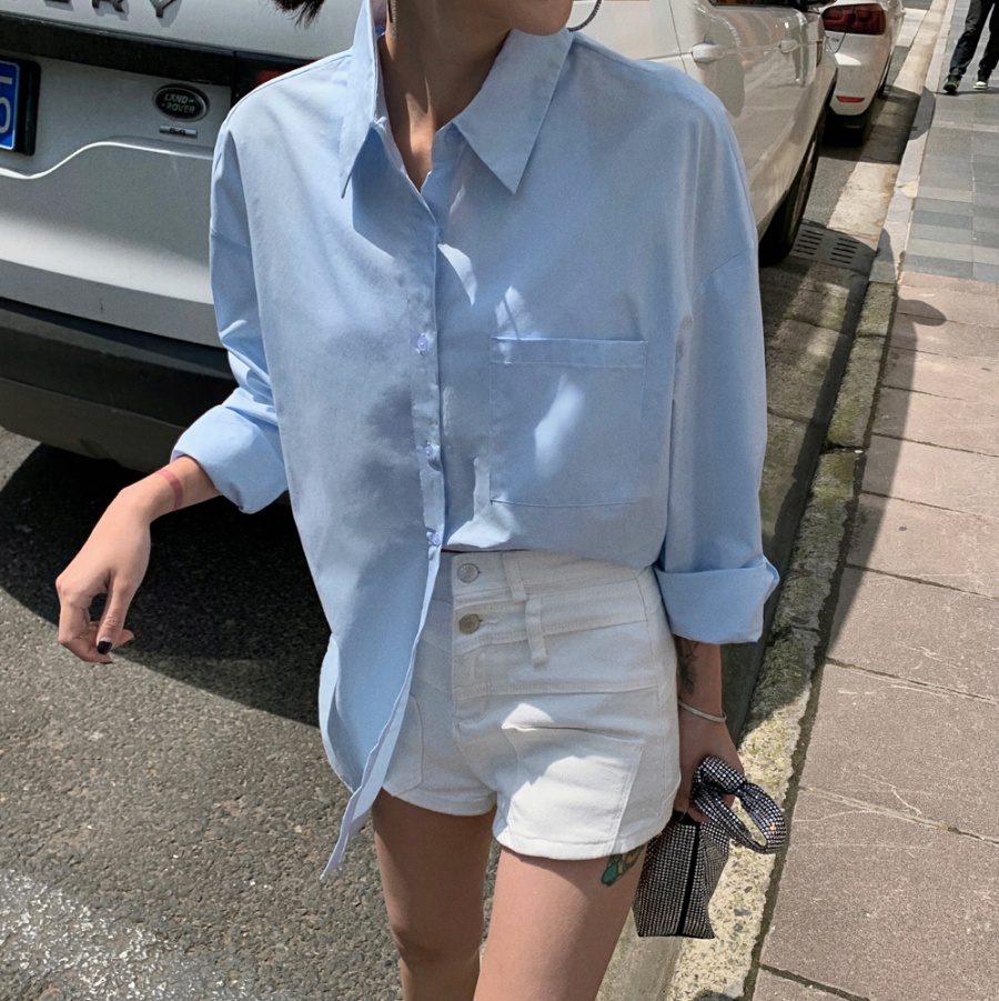 Long lazy spring and summer frenum shirt for women
