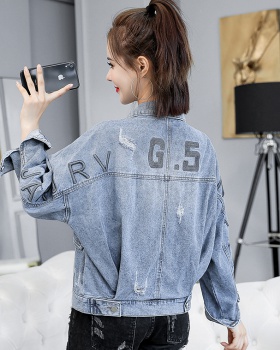 Loose Casual short coat denim spring and autumn tops for women
