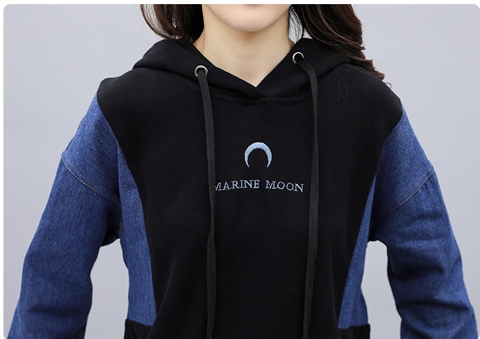 Sports slim large yard loose hoodie a set for women