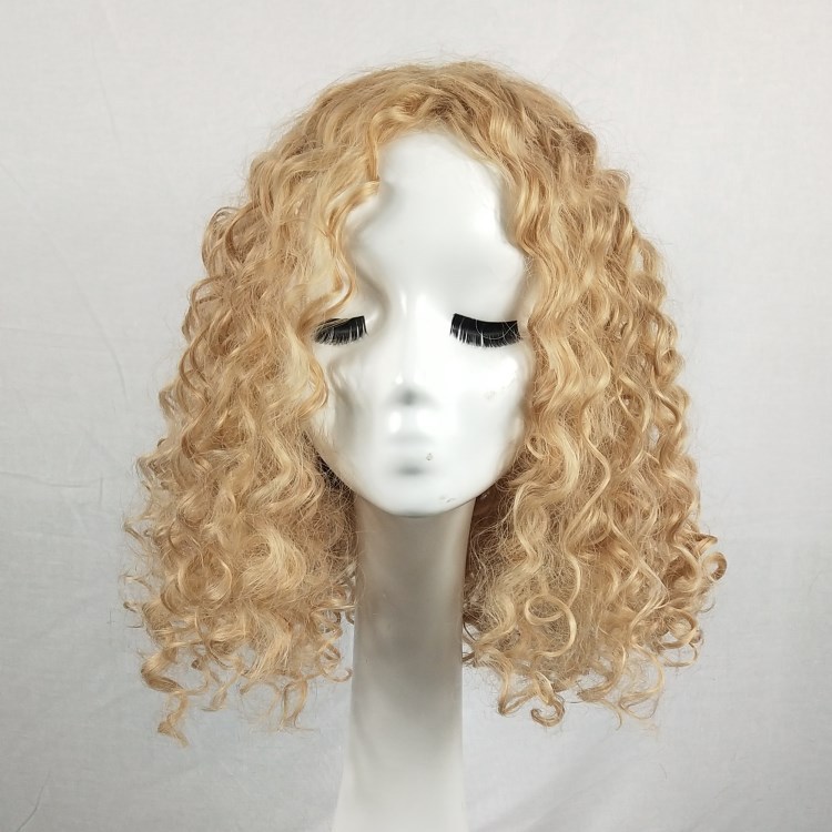 Fiber curly hair European style headgear
