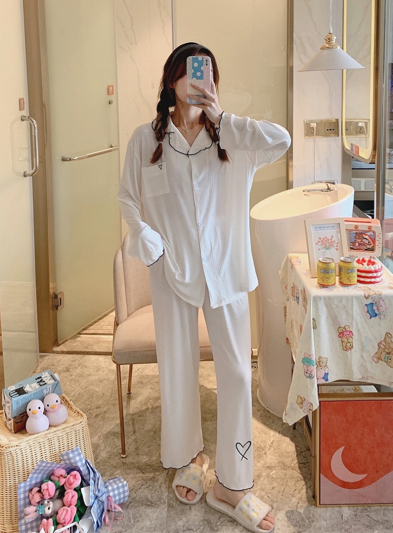 Milk silk homewear at home pajamas for women